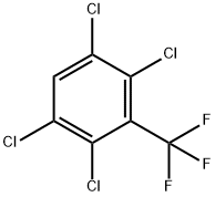 1,2,4,5-TETRACHLORO-3-TRIFLUOROMETHYL-BENZENE Struktur