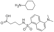 DANSYL-GAMMA-AMINO-N-BUTYRIC ACID CYCLOHEXYLAMMONIUM SALT Structure