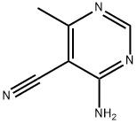 5-Pyrimidinecarbonitrile, 4-amino-6-methyl- (6CI,9CI) Struktur