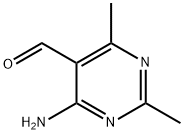 4-アミノ-2,6-ジメチルピリミジン-5-カルブアルデヒド 化学構造式