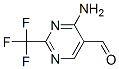 4-AMINO-2-(TRIFLUOROMETHYL)PYRIMIDINE-5-CARBALDEHYDE 化学構造式