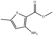 甲基 3-氨基-5-甲基噻吩-2-甲酸酯, 76575-71-8, 结构式