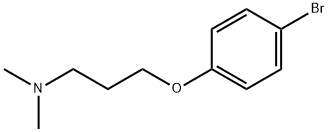 3-(4-溴苯氧基)-N,N-二甲基-1-丙胺, 76579-64-1, 结构式