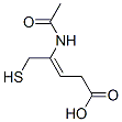 3-Pentenoic  acid,  4-(acetylamino)-5-mercapto- Structure