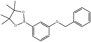3-(苄氧基)苯硼酸频那醇酯 结构式