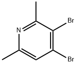 3,4-DIBROMO-2,6-DIMETHYLPYRIDINE Structure