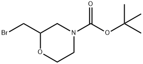 4-叔丁氧羰基-2-(溴甲基)-吗啉,765914-78-1,结构式
