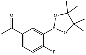 5-Acetyl-2-fluorophenylboronic acid, pinacol ester Structure