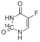 5-FLUOROURACIL, [2-14C] 化学構造式
