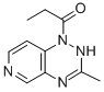 Pyrido(3,4-e)-1,2,4-triazine, 1,2-dihydro-3-methyl-1-(1-oxopropyl)- Structure