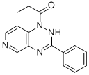 1,2-Dihydro-1-(1-oxopropyl)-3-phenylpyrido(3,4-e)-1,2,4-triazine Structure