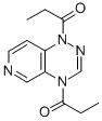 Pyrido(3,4-e)-1,2,4-triazine, 1,4-dihydro-1,4-bis(1-oxopropyl)- Structure