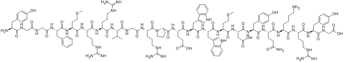 ペプチドE(1-22) 化学構造式