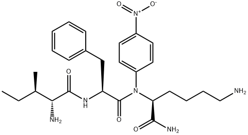 H-D-ILE-PHE-LYS-PNA, 76626-41-0, 结构式