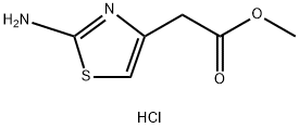 (2-氨基噻唑-4-基)乙酸甲酯盐酸盐 结构式