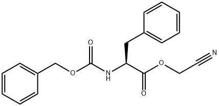 N-[(Phenylmethoxy)carbonyl]-L-phenylalanine cyanomethyl ester Structure