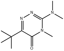 4-メチル-6-tert-ブチル-3-(ジメチルアミノ)-1,2,4-トリアジン-5(4H)-オン 化学構造式