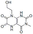 2,4,6,7(1H,3H)-Pteridinetetrone,  5,8-dihydro-8-(2-hydroxyethyl)-3-methyl- 结构式