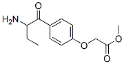 Acetic  acid,  [4-(2-amino-1-oxobutyl)phenoxy]-,  methyl  ester  (9CI) Structure