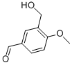 3-羟甲基-4-甲氧基-苯甲醛 结构式