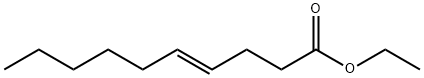 ETHYL TRANS-4-DECENOATE Structure