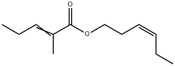 CIS-3-HEXENYL 2-METHYL-2-PENTENOATE Struktur