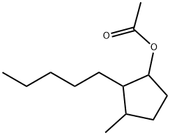 3-メチル-2-ペンチルシクロペンタノールアセタート 化学構造式