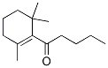1-(2,6,6-トリメチル-1-シクロヘキセン-1-イル)-1-ペンタノン 化学構造式