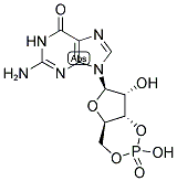 鸟苷-3ˊ,5ˊ-环一磷酸,7665-99-8,结构式
