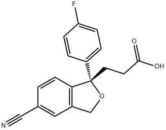 (S)-Didemethylamino Citalopram Carboxylic Acid Struktur