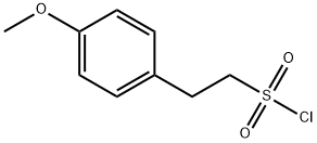 2-(4-甲氧苯基)乙烷-1-磺酰氯化 结构式
