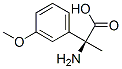 Benzeneacetic acid, alpha-amino-3-methoxy-alpha-methyl-, (alphaS)- (9CI) Struktur