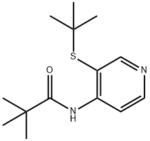 N-(3-(叔丁硫基)吡啶-4(1H)-亚丙基)新戊酰胺, 766557-59-9, 结构式