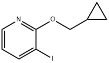 2-シクロプロピルメトキシ-3-ヨードピリジン 化学構造式