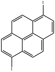 1,6-ジヨードピレン 化学構造式