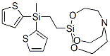 1-[2-[メチルジ(2-チエニル)シリル]エチル]-2,8,9-トリオキサ-5-アザ-1-シラビシクロ[3.3.3]ウンデカン 化学構造式