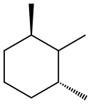 (1R,3R)-1,2,3-trimethylcyclohexane Structure