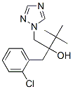 1-(2-クロロベンジル)-2,2-ジメチル-1-[(1H-1,2,4-トリアゾール-1-イル)メチル]-1-プロパノール 化学構造式
