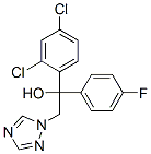 α-(2,4-ジクロロフェニル)-α-(4-フルオロフェニル)-1H-1,2,4-トリアゾール-1-エタノール 化学構造式