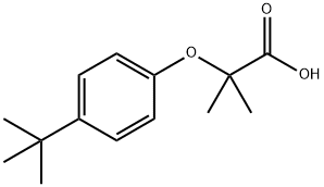 2-(4-叔丁基-苯氧基)-2-甲基-丙酸, 76674-58-3, 结构式