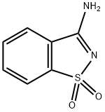 3-アミノ-1,2-ベンゾイソチアゾール1,1-ジオキシド 化学構造式