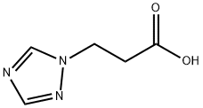 3-(1H-1,2,4-トリアゾール-1-イル)プロパン酸 化学構造式