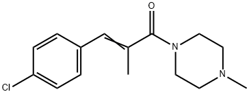 76691-24-2 Piperazine, 1-(3-(4-chlorophenyl)-2-methyl-1-oxo-2-propenyl)-4-methyl-