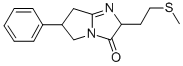 2,5,6,7-Tetrahydro-2-(2-(methylthio)ethyl)-6-phenyl-3H-pyrrolo(1,2-a)i midazol-3-one 结构式