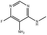 Pyrimidine, 5-amino-4-fluoro-6-(methylamino)- (7CI,8CI) Structure