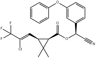 Γ-シハロトリン標準液 化学構造式