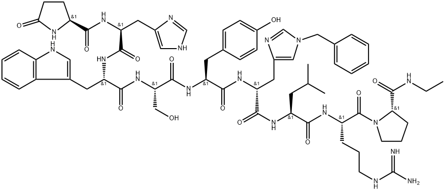 组氨瑞林,76712-82-8,结构式