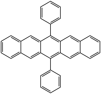 6,13-ジフェニルペンタセン 化学構造式