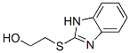 2-(1H-ベンゾイミダゾール-2-イルチオ)エタノール 化学構造式