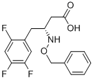 (R)-3-(Benzyloxyamino)-4-(2,4,5-trifluorophenyl)butanoic acid Structure